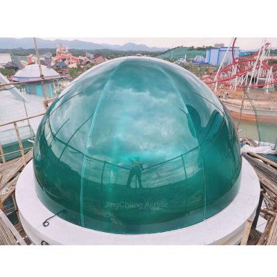 China China 3.5 Meter Outdoor Translucent Green Acrylic Dome , Building Acrylic Plastic Roof for sale