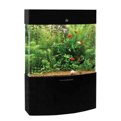 China Viable Floor Standing Large Acrylic Fish Tank With LED Lights Pump Filter , Acrylic Fish Tank for sale