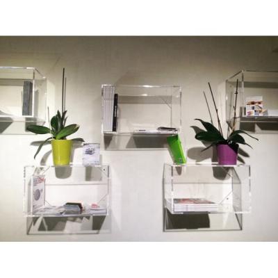 China Modern Wall Mounted Acrylic Shelf,Acrylic Wall Hanging Shelf Rack,Acrylic Shelf Manufacturer Factory for sale