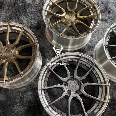 China Passanger Car Customized Concave Aluminum Wheels Rims For Car 21 Inch Forged Wheel for sale