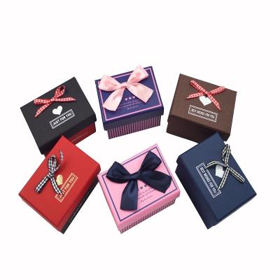 China Disposable Fancy Chocolate Covered Cardboard Wedding Gift Boxes Decorative Paper Boxes Packaging With Ribbon for sale