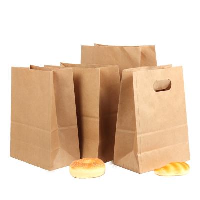 China Yiwu Disposable Manufacturing Colors Kraft Paper Twist Handle Shopping Portable Brown Bakery Bag Custom Take Away for sale