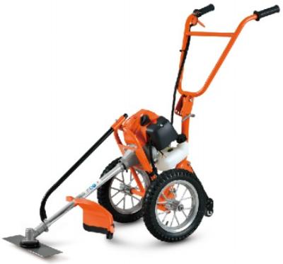 China 2-Stroke TOGO Hand Push Brush Cutter 52cc 2 Stroke Grass Trimmer With Two Wheels for sale