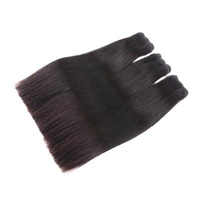 China 100% Straight Human Hair Double Drawn Dundles Hair Indian Superb Silky Straight Weave Hair 100% WITH KBL QUALITY for sale