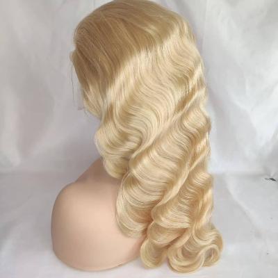 China Human Blonde 13x4 Lace Headband Wig 150% 180% Density Body Wave Brazilian 613 Lace Headband Wigs Pre Plucked For Black Women for sale