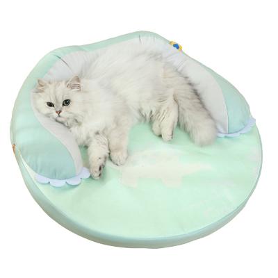 China Customized Cooling Heavy Duty Dog Stocked Cat Summer Mat Bed Hoopet Ice Silk Easy Clean Chew for sale