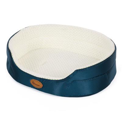 China Factory Wholesale Viable Reversible Hoopet Dog Bed Foam Box Spring Bamboo for sale