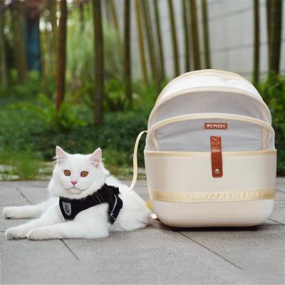 China New Arrival Lightweight Foldable Hoopet Mesh Dog Cat Carrier Backpack Stored Breathable Bag for sale