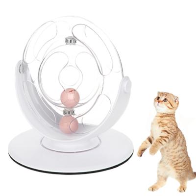 China Sustainable Hoopet 360 Degree Rotate Interactive Turntable Automatic Pet Cat Teaser Products Toy for sale