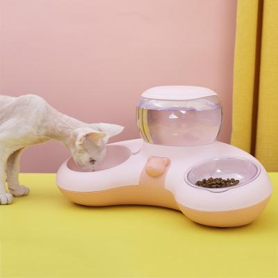 China Hoopet Automatic Eco-Friendly Plastic Dog Cat Food Water Feeding Bowl Made in China for sale