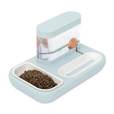 China Eco-Friendly Automatic Detachable ABS Water-to-Water Cleaning Dog and Food Feeder Bottle Holder Bowl for sale