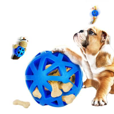 China Factory Direct HOL-EE Hard Roller Viable By Nature Matched TPR Pet Toy Ball Shape Dog Toy for sale