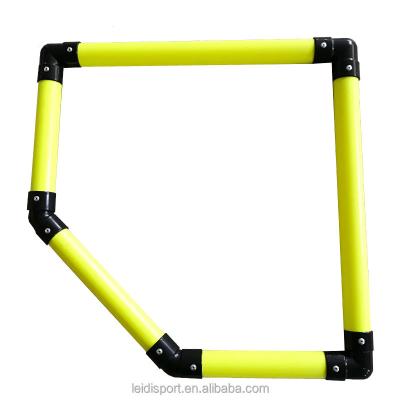 China Superior ABS Soccer Goal Target Corner Shooting Bins Qualifications Frame Highly Visible PVC Flip Corner Shooting Corner Target for sale