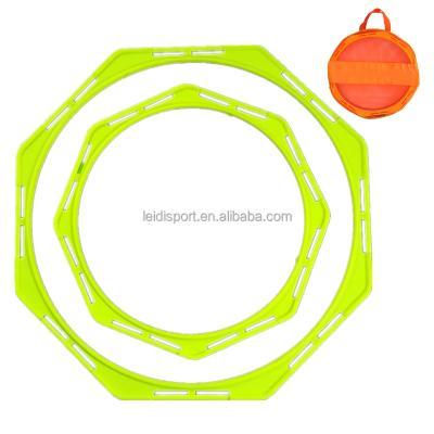 China PE Good Quality Training Eight Colors Polygon Circle 50cm Jumping Octagon Multiple Jumping Agility Rings Ladder for sale