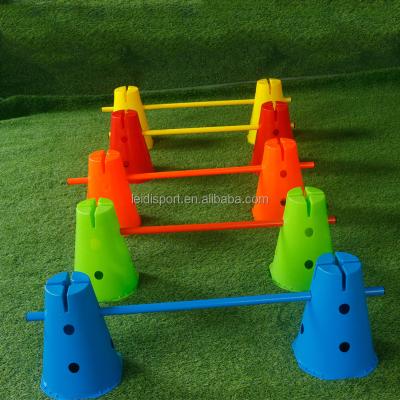 China PE Sign Barrel Football Training Equipment Sign Cone Roadblock Road Cone Training Equipment Speed ​​Training Agility Cone for sale