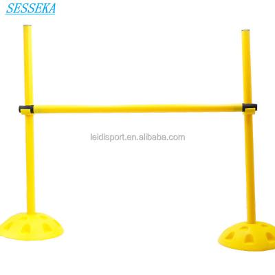 China PE Soccer Training Equipment Marker Post Obstacle Frame Jumping High Obstacle Agile Training Equipment for sale