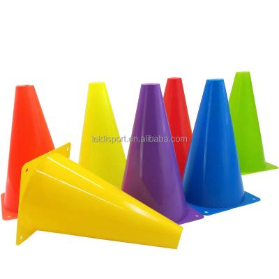 China PE 23cm Football Training Cones Sporting Goods Safety Cone Scoring Agile 23cm Cone Barrel Factory Direct Sales Support Customizatio for sale