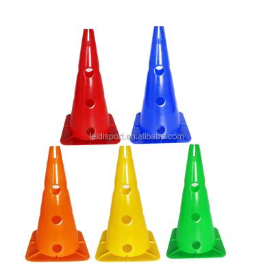 China PE Soccer Training Equipment 38 Cm Logo Cone Training Tube for sale