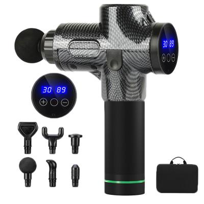 China New Design Rechargeable Rechargeable Handle Tissue Vibration Muscle Massage Cordless Deep Gun for sale