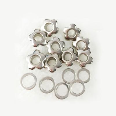 China Mini Wholesale 4mm nickel free nickel free metal D clip for shoes accessories or garment bag eyelet rings curtain tape hot sale on line for sale