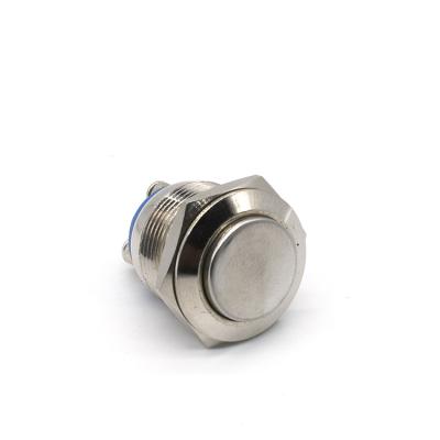 China YHJ Series 16mm Metal Vandal Proof Metal Waterproof Momentary Push Button Switch for sale