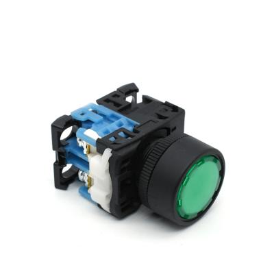 China AR22 series high quality 22mm plastic illuminated momentary push button switch for sale