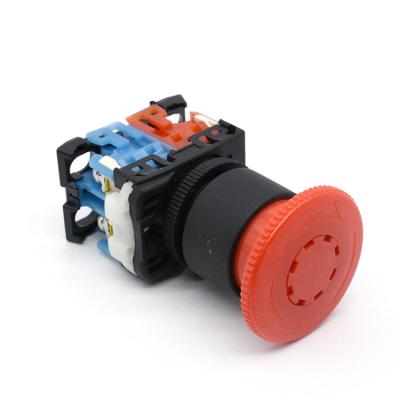 China AR22 Series High Quality Plastic Self-Locking 22mm Emergency Stop Locking Push Button Switch for sale