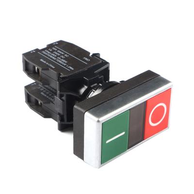 China LA42 series high quality double plastic on-off square push button switch for sale