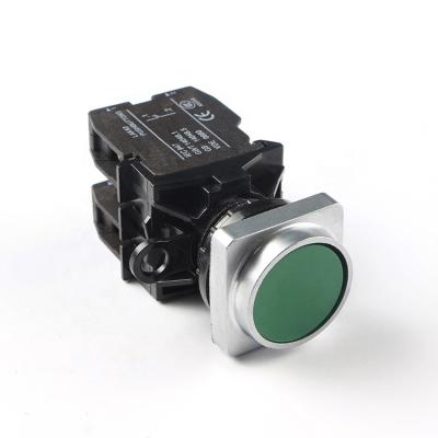 China 22mm Series Plastic High Quality Spring Return LA42 Momentary Flat Push Button Switch for sale