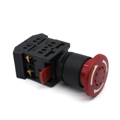 China APBB Plastic Series High Quality Emergency Stop Locking Mushroom Push Button Switch for sale