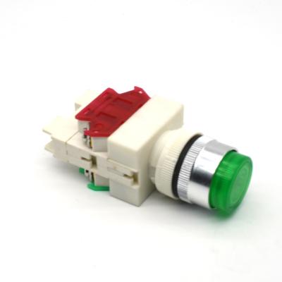 China LAY90 Plastic 22mm Momentary/Latching Illuminated Push Button Switch with Light for sale