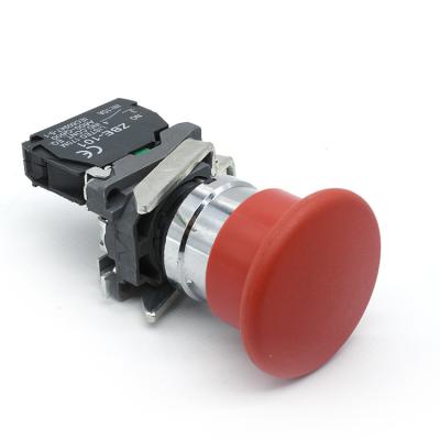 China XB4 Series 22mm High Quality Spring Plastic Emergency Stop Mushroom Return Momentary Push Button Switch for sale