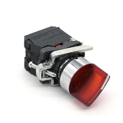 China Series 2 Plastic High Quality Position Rotary Selector XB4 With Led Light for sale