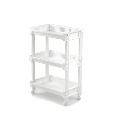 China Sustainable Waterproof Floor-standing Multilayer Wash Basin Storage Rack For Bathroom Kitchen Sauce Rack for sale