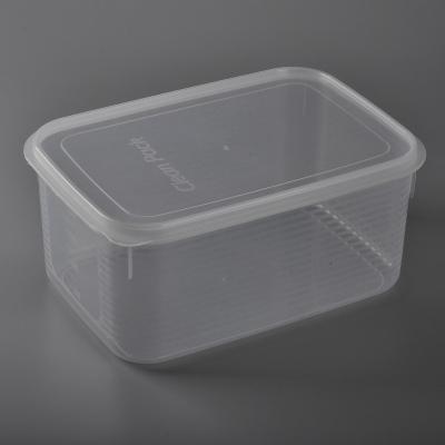 China Custom Size Viable Multi-Function Transparent Clear Children's Play Plastic Storage Bin Kitchen Storage Organizer Box With Lid for sale