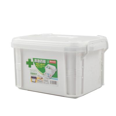 China Viable Universal Plastic Compartment Organizer Medicine Chest Medicine Storage Box For Medicine With Handle Lid for sale