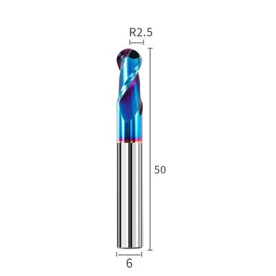 China Ball Endmill Tool Machining Center CNC Tungsten Alloy OEM 65 Blades Steel Non-Standard 2 Degrees for sale