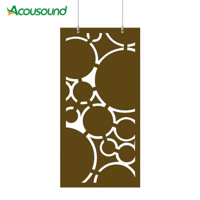 China Modern 100% Polyester Acoustic Suspended Room Dividers home screenTo Choose From Fabric Office Movable Partition for sale