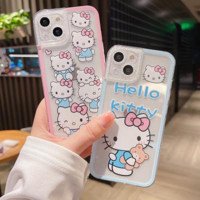 China Cartoon Kitty Cover Mobile Phone Case Cute Shockproof Cell Phone Hello For i Phone 11 Pro Max For iphone 12 pro max for sale