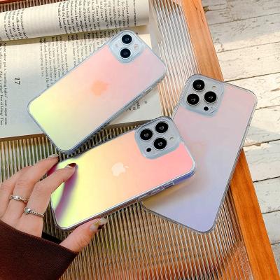 China Fashion Shockproof Acrylic Phone Case TPU Phone Case For iphone 12 Pro Max Gradient Matte Phone Case For iphone 11 Pro Max for sale