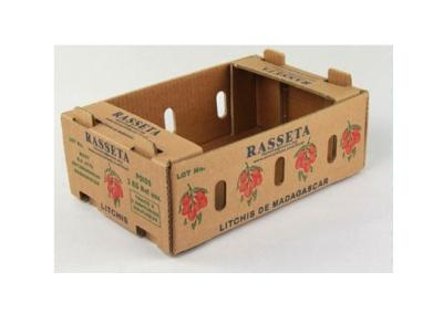 China Eco - Friendly Vegetables Packing Boxes , Plain Cardboard Boxes For Food Packaging for sale