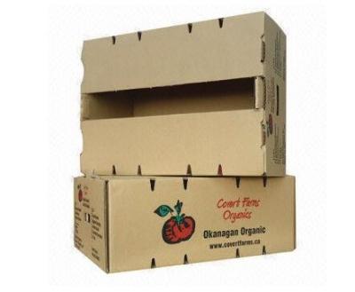 China Vegetable / Fruit Packing Boxes , Cardboard Storage Boxes Offset Printing for sale