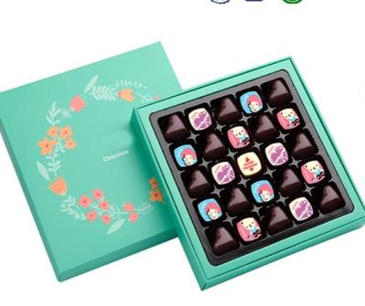 China Handmade Afternoon Tea / Moon Cake Gift Chocolate Packaging Box , Hot stamping golden Chocolate Gift for sale