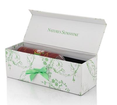 China Custom Small Folding Paper Packaging Box Printing/New Design Folding Wine Gift Paper Box for sale