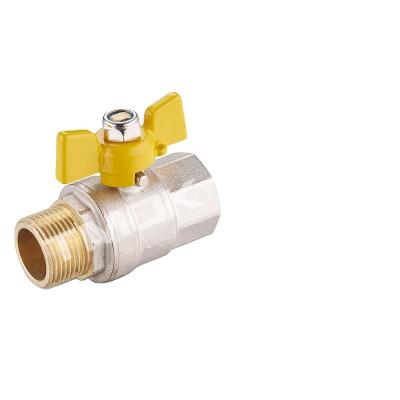 China TMOK General Brand BSP/NPT Male Female Ball Valve cw617n For Gas Full Pressure PN25 Medium CE Hydraulic Control Left Valve for sale