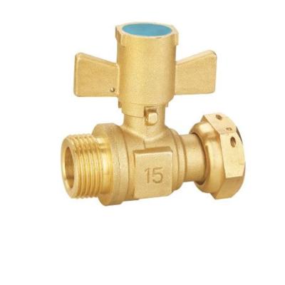 China General All High Quality Copper Brass Water Oil Gas Ball Valve With Sphenoid Handle for sale