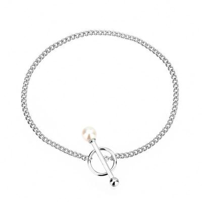 China Unisex S925 sterling silver ball bead OT buckle chain all-match bracelet girl personality fashionable style simple retro bead for sale