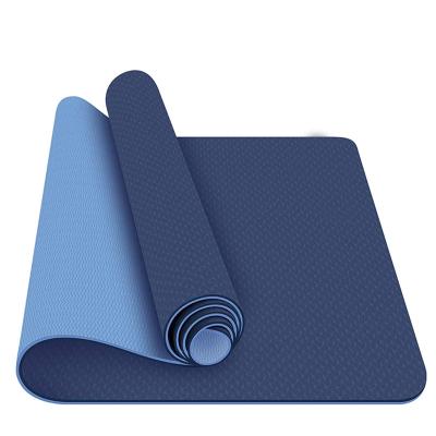 China Shock Absorption Soundproof Jumping Mat Hotsell Non Slip Eco Friendly Double Layer Tape Yoga Mat , Yoga Pilates 6mm Textured Non Slip Yoga Outdoor for sale