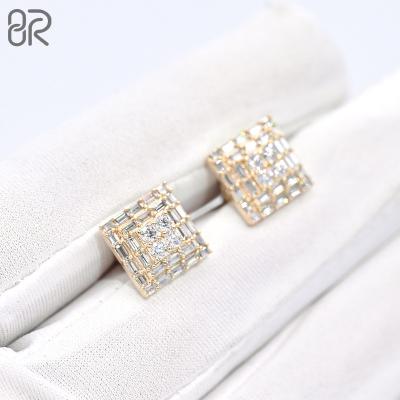 China Wholesale Custom Made CLASSIC VVS Style Moissanite Earrings Factory Fly Around Silver Fine Diamond Cut 925 Jewelry Earring for sale