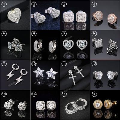 China CLASSIC Single 6 Pair Moissanite Earrings 16 Pair VVS Earrings Hot Selling Studs For Only $380 for sale